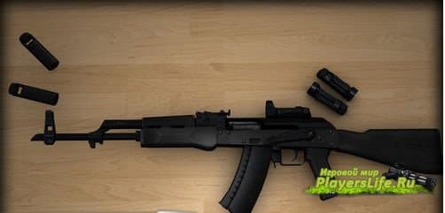 Новая AK 74M с прицелом Кобра на анимации для CSS Новая AK 74M с прицелом Кобра на анимации для CSS
