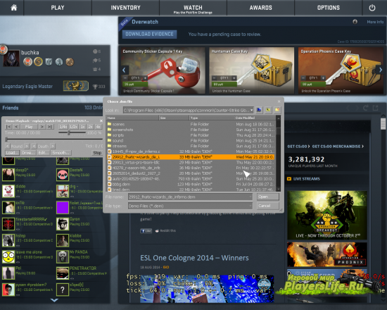 Как включить меню перемотки при просмотре демо в CS:GO? Как включить меню перемотки при просмотре демо в CS:GO?