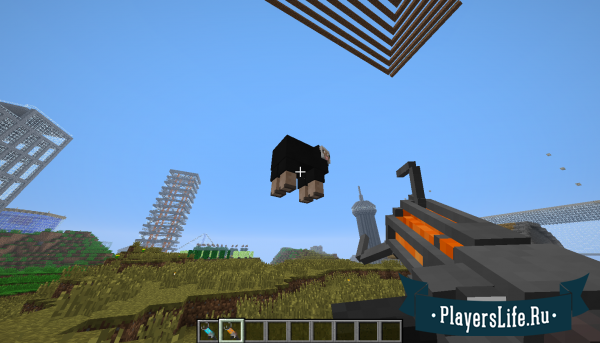 Мод на гравипушку Gravity Gun для Minecraft